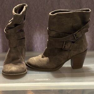 Target Brown Heeled Boots size 6